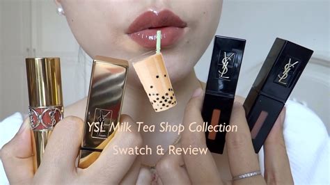 NEW! YSL Milk Tea Shop Lip Collection Swatch